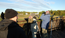 Spaning av tjejerna. Foto: M Elmberg